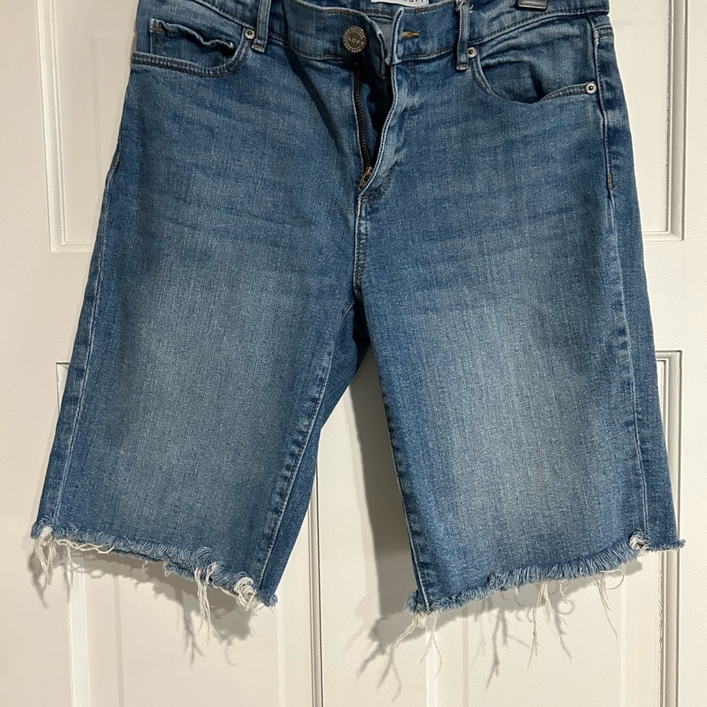 Blue Denim Cutoff Shorts
